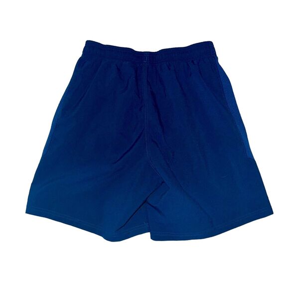 Under Armour Vintage Soccer Running Gym Workout Shorts Fitted Blue Small - Picture 9 of 9